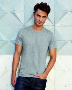 BC155C - T-shirt col rond à manches courtes en coton couleur